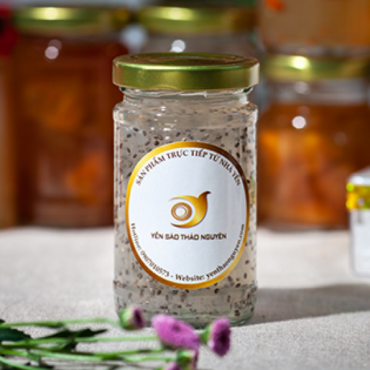 Yến tươi chưng thủ công - vị lá dứa - chai 100ml